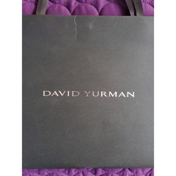David Yurman  13" x 4" x 4” Black XL Paper Gift Shopping Bag  ONE - Picture 2 of 3